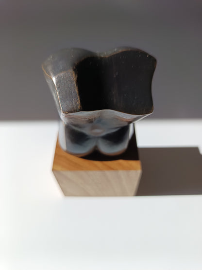 Escultura bronce busto femenino