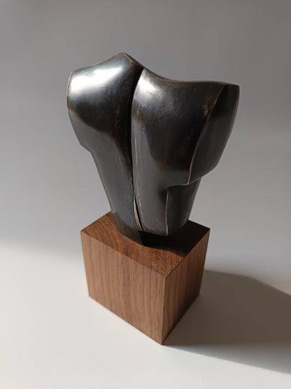 Escultura bronce busto masculino