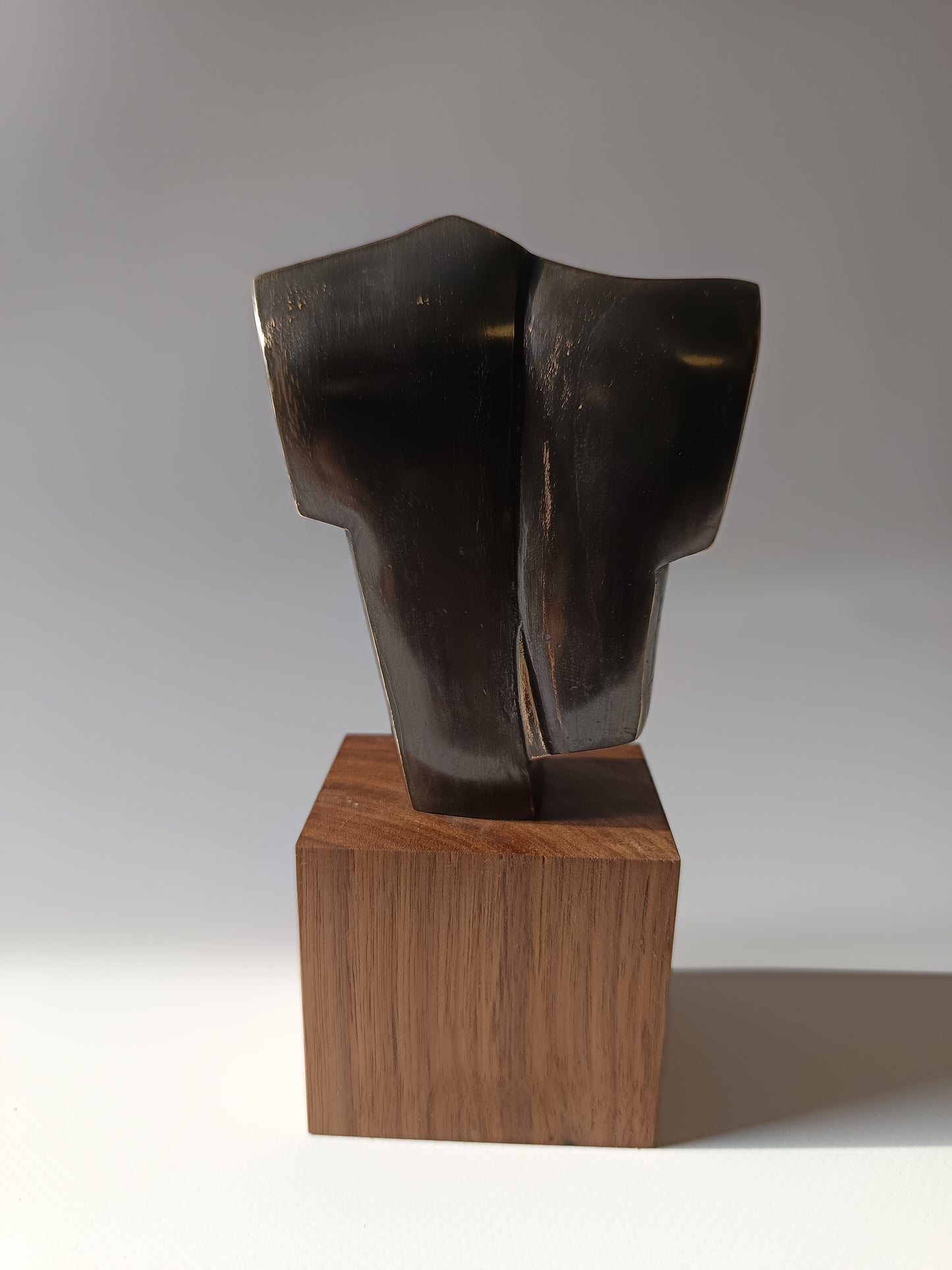 Escultura bronce busto masculino