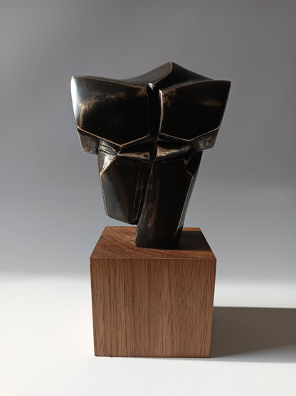 Escultura bronce busto masculino