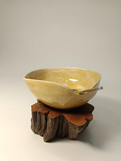 Cuenco gres beige  ·Laja vid