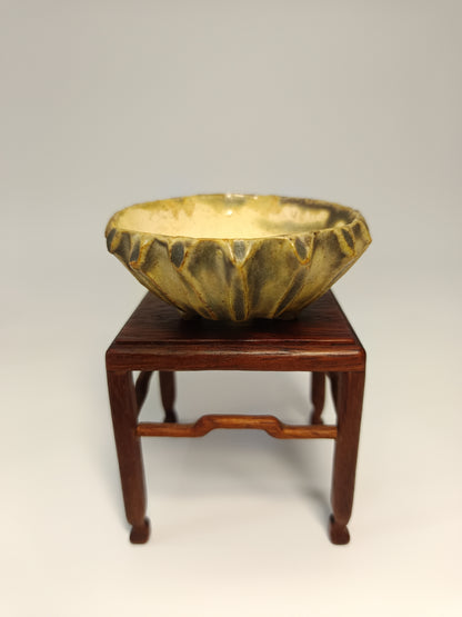 Juego mesas de iroko ·Macetas gres