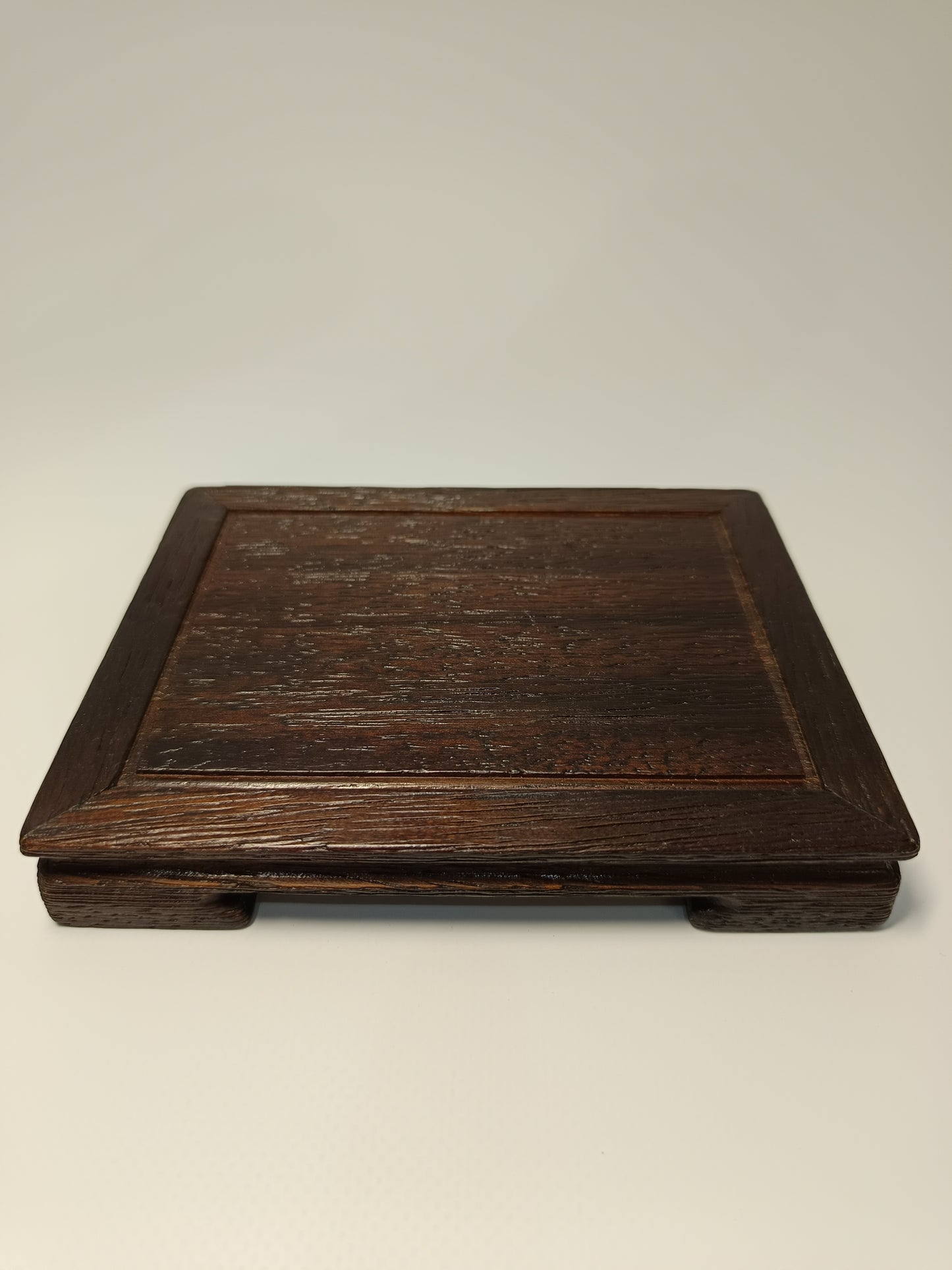 Cuenco gres negro ·Mesa iroko