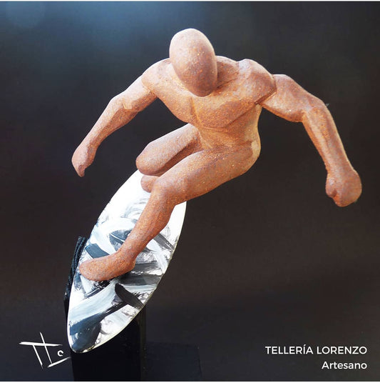 Escultura cerámica SURF