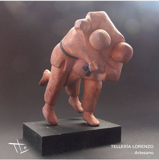 Escultura cerámica JUDO